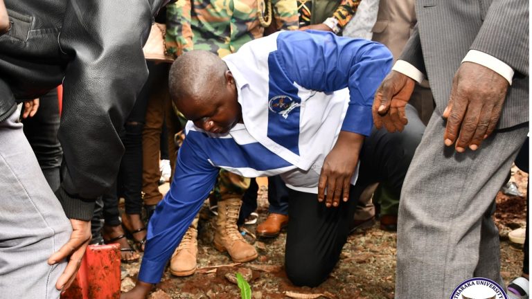Tree-planting exercise at Mukothima Chief’s Camp.