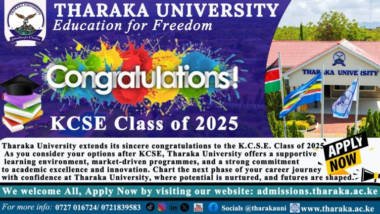 Congratulations to the K.C.S.E. Class of 2025